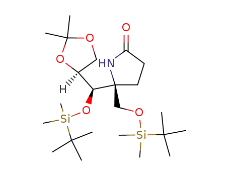 5-[(<i>tert</i>-butyl-dimethyl-silanyloxy)-(2,2-dimethyl-[1,3]dioxolan-4-yl)-methyl]-5-(<i>tert</i>-butyl-dimethyl-silanyloxymethyl)-pyrrolidin-2-one