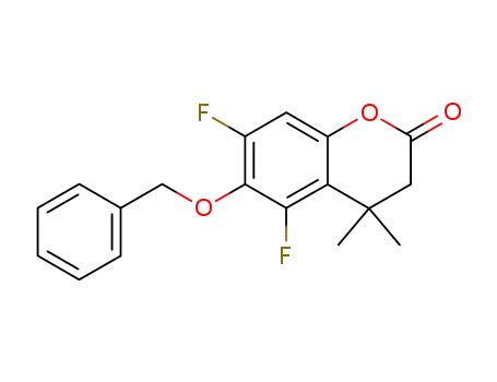 6-benzyloxy-4,4-dimethyl-5,7-difluorohydrocoumarin