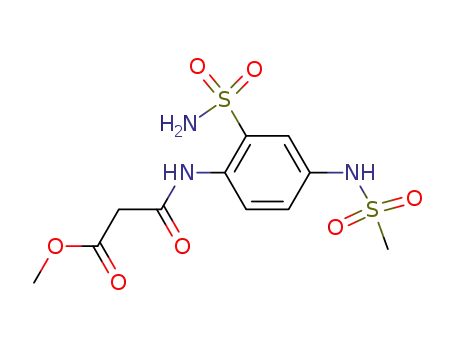 N-(4-methanesulfonylamino-2-sulfamoylphenyl)malonamic acid methyl ester