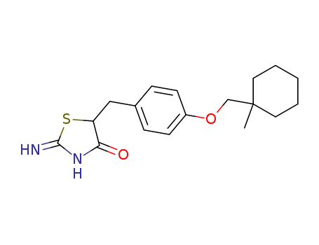 rac 2-Imino-5-[4-(1-methylcyclohexylmethoxyl)benzyl]thiazolidine-4one