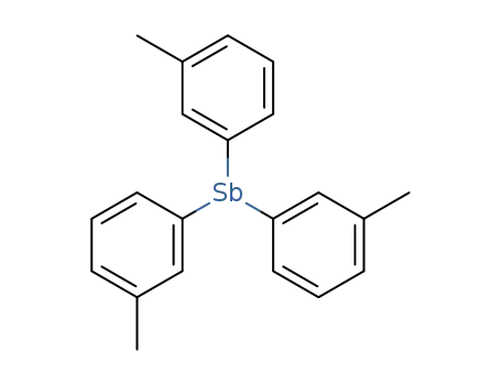 Molecular Structure of 35569-54-1 (Tri-m-tolyl-stibane)