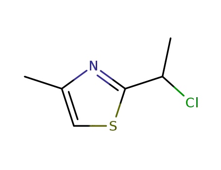 Molecular Structure of 41029-89-4 (Thiazole, 2-(1-chloroethyl)-4-methyl-)