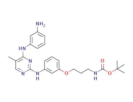 tert-butyl 3-(3-(4-(3-aminophenylamino)-5-methylpyrimidin-2-ylamino)phenoxy)propylcarbamate