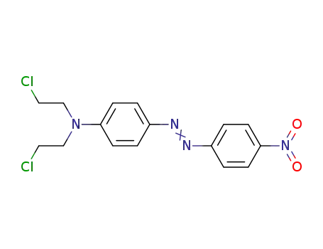 N,N-bis(2-chloroethyl)-4-[(E)-(4-nitrophenyl)diazenyl]aniline