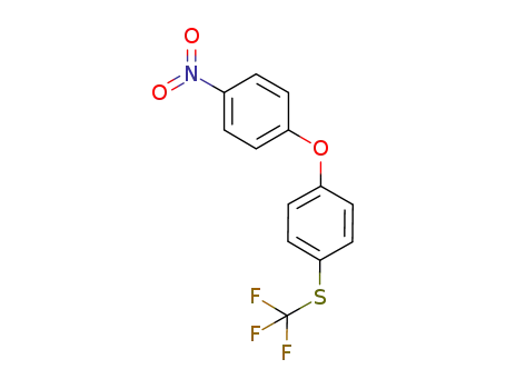 Molecular Structure of 1244974-58-0 (4-(4-nitrophenoxy)-(trifluoromethylthio)benzene)