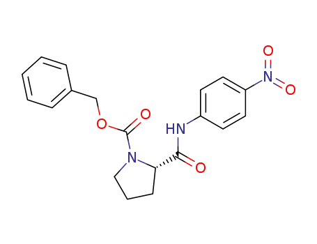 Molecular Structure of 21027-63-4 (benzyl (2S)-2-[(4-nitrophenyl)carbamoyl]pyrrolidine-1-carboxylate)