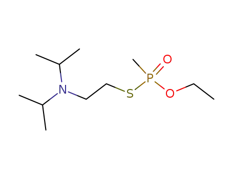 Molecular Structure of 70938-84-0 (N-[2-(ethoxy-methyl-phosphoryl)sulfanylethyl]-N-propan-2-yl-propan-2-a mine)