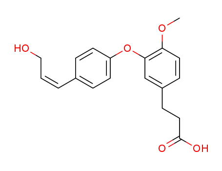 (Z)-3-<3-<4-(3-hydroxy-1-propenyl)phenoxy>-4-methoxyphenyl> propionic acid