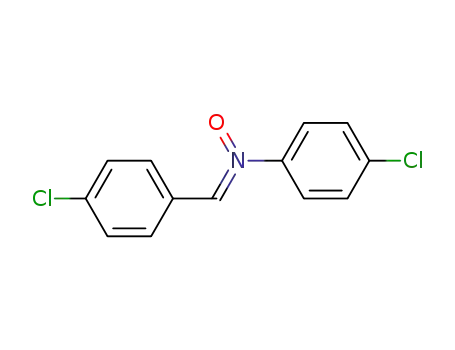 Molecular Structure of 19865-60-2 (N-(4-Chlorophenyl)-4-chlorobenzenemethanimine N-oxide)