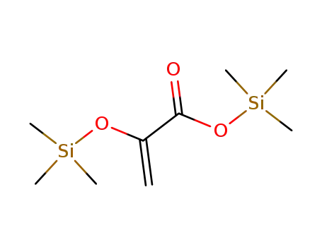 Molecular Structure of 55191-13-4 (2-(Trimethylsiloxy)propenoic acid trimethylsilyl ester)