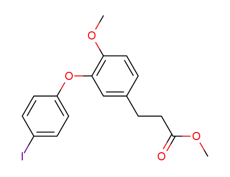 3-[3-(4-Iodo-phenoxy)-4-methoxy-phenyl]-propionic acid methyl ester