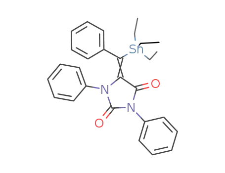 (C<sub>2</sub>H<sub>5</sub>)3SnC(C<sub>6</sub>H<sub>5</sub>)(C<sub>15</sub>H<sub>10</sub>N<sub>2</sub>O<sub>2</sub>)
