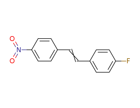 Molecular Structure of 1996-67-4 (Benzene, 1-fluoro-4-[2-(4-nitrophenyl)ethenyl]-)