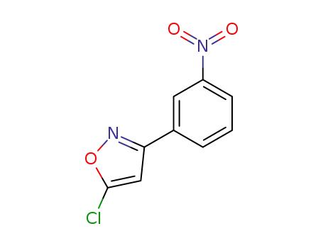 Molecular Structure of 181057-91-0 (5-CHLORO-3-(3-NITROPHENYL)ISOXAZOLE)