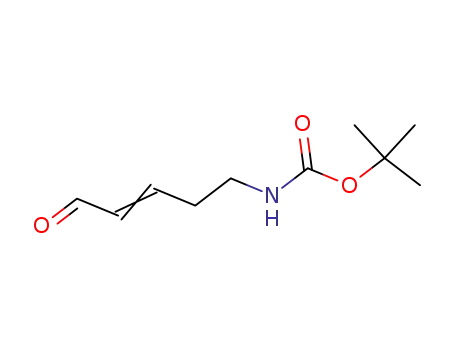 Molecular Structure of 327039-43-0 (Carbamic acid, (5-oxo-3-pentenyl)-, 1,1-dimethylethyl ester (9CI))