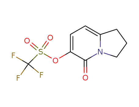 Molecular Structure of 612065-04-0 (5-OXO-6-TRIFLUOROMETHANESULFONYLOXY-1,2,3,5-TETRAHYDROINDOLIZINE)