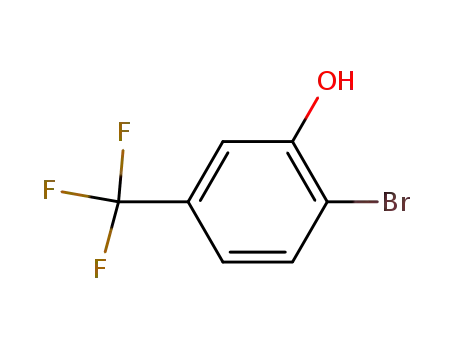 Molecular Structure of 402-05-1 (2-Bromo-5-trifluoromethylphenol)