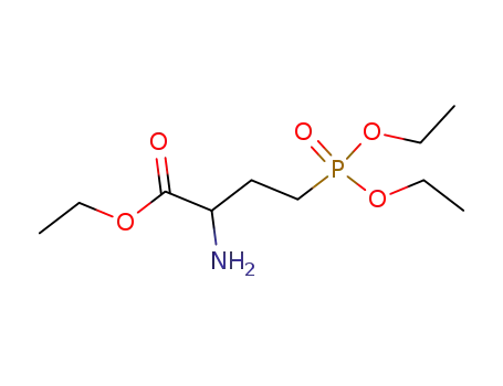 Molecular Structure of 93960-22-6 ((D,L)-(+,-)-2-Amino-4-(diethylphosphono)butanoic acid, ethyl ester, 98 %)