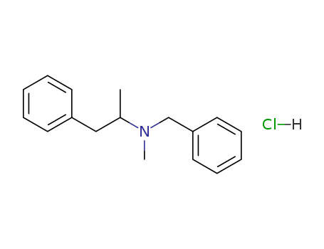 Benzeneethanamine, N,a-dimethyl-N-(phenylmethyl)-,hydrochloride (1:1)(1027-30-1)