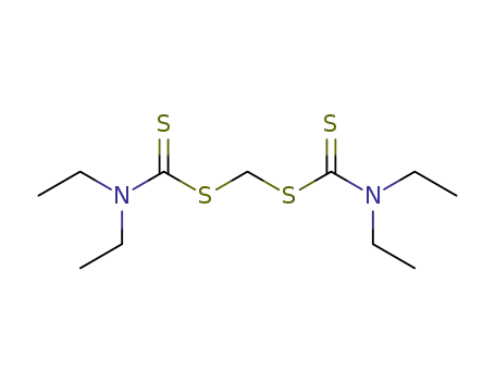 Molecular Structure of 28535-08-2 (Carbamodithioic acid, diethyl-, methylene ester)