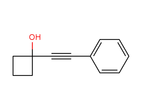 Molecular Structure of 308805-77-8 (1-(2-phenylethynyl)-1-cyclobutanol)