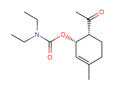 Diethyl-carbamic acid (1S,6R)-6-acetyl-3-methyl-cyclohex-2-enyl ester