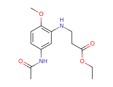 b-Alanine,N-[5-(acetylamino)-2-methoxyphenyl]-, ethyl ester