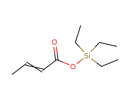 Molecular Structure of 17985-52-3 (2-Butenoic acid, triethylsilyl ester)