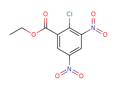 Molecular Structure of 7251-28-7 (ethyl 2-chloro-3,5-dinitrobenzoate)