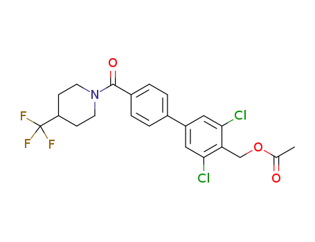 acetic acid 3,5-dichloro-4'-(4-trifluoromethyl-piperidine-1-carbonyl)-biphenyl-4-ylmethyl ester