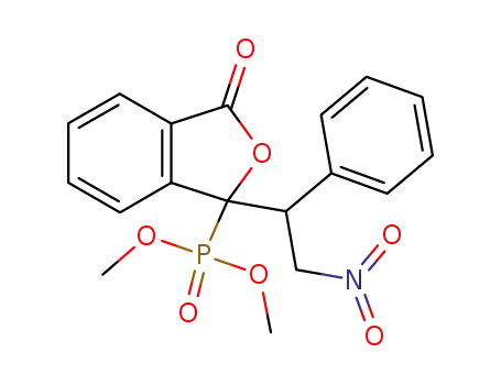 dimethyl 1-(2-nitro-1-phenylethyl)-3-oxo-1,3-dihydroisobenzofuran-1ylphosphonate