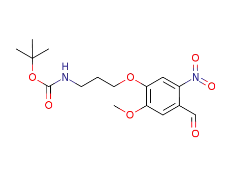 tert-butyl (3-(4-formyl-2-methoxy-5-nitrophenoxy)-propyl)carbamate
