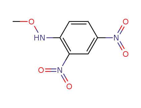 Molecular Structure of 24914-58-7 (N-(2,4-dinitrophenyl)-O-methylhydroxylamine)