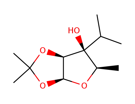 1,2-O-isopropylidene-5-deoxy-3-C-isopropyl-β-D-lyxofuranose