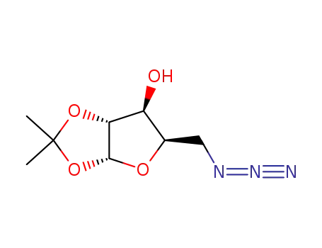 Molecular Structure of 4711-03-9 (5-azido-5-deoxy-1,2-O-isopropylidene-α-D-xylofuranose)