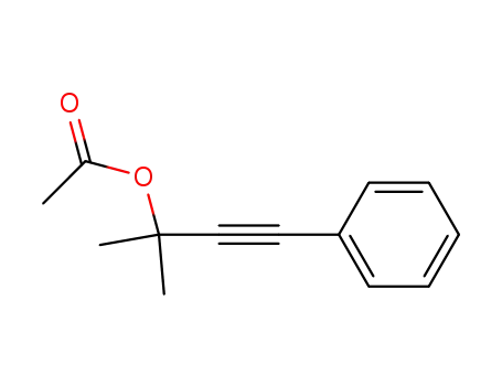 Molecular Structure of 61423-02-7 (ethyl 1,1-dimethyl-3-phenylpropargyl acetate)