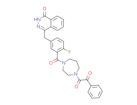 1-(4-(2-fluoro-5-((4-oxo-3,4-dihydrophthalazin-1-yl)methyl)benzoyl)-1,4-diazepan-1-yl)-2-phenylethane-1,2-dione