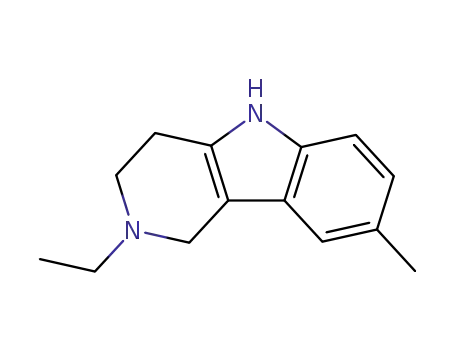 Molecular Structure of 33657-43-1 (2-ethyl-8-methyl-2,3,4,5-tetrahydro-1H-pyrido[4,3-b]indole)