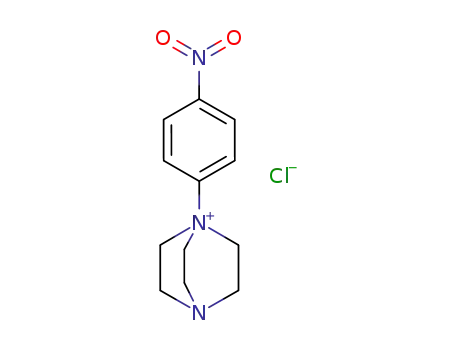 Molecular Structure of 112473-26-4 (1-(4-Nitro-phenyl)-4-aza-1-azonia-bicyclo[2.2.2]octane; chloride)