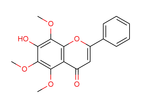 4H-1-Benzopyran-4-one, 7-hydroxy-5,6,8-trimethoxy-2-phenyl-