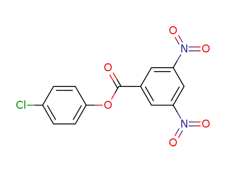 Molecular Structure of 38144-19-3 (Benzoic acid, 3,5-dinitro-, 4-chlorophenyl ester)