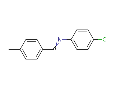 Molecular Structure of 29574-09-2 (4-Chloro-N-(4-methylbenzylidene)aniline)