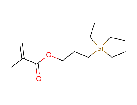 Molecular Structure of 63620-14-4 (2-Propenoic acid, 2-methyl-, 3-(triethylsilyl)propyl ester)