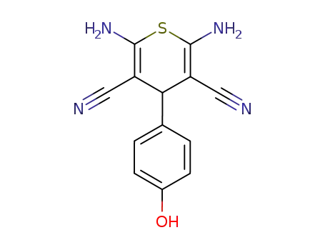 2,6-diamino-4-(4-hydroxyphenyl)-4H-thiopyran-3,5-dicarbonitrile