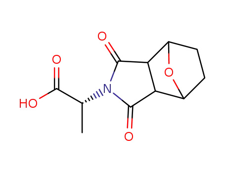 Molecular Structure of 154902-09-7 (4,7-Epoxy-2H-isoindole-2-acetic  acid,  octahydro--alpha--methyl-1,3-dioxo-)