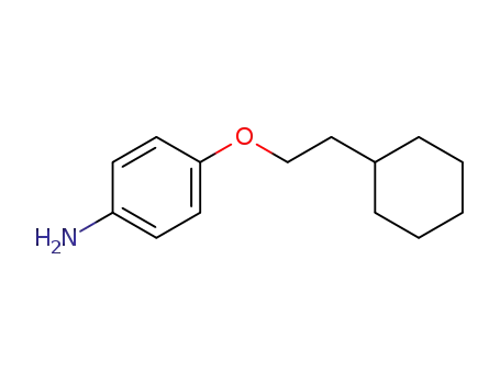 Molecular Structure of 76253-34-4 (4-(2-CYCLOHEXYLETHOXY)ANILINE)