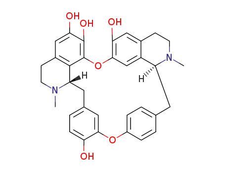 Molecular Structure of 83113-25-1 (Tetrakis-(O-demethyl)-tetrandrin)