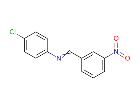 Molecular Structure of 10480-25-8 (N-(4-Chlorophenyl)-3-nitrobenzenemethanimine)