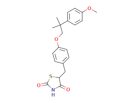 5-{4-[2-(4-Methoxy-phenyl)-2-methyl-propoxy]-benzyl}-thiazolidine-2,4-dione