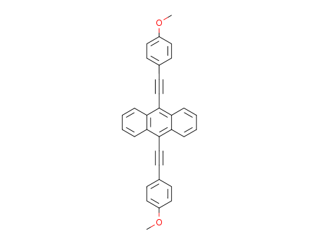 Anthracene,9,10-bis[2-(4-methoxyphenyl)ethynyl]-
